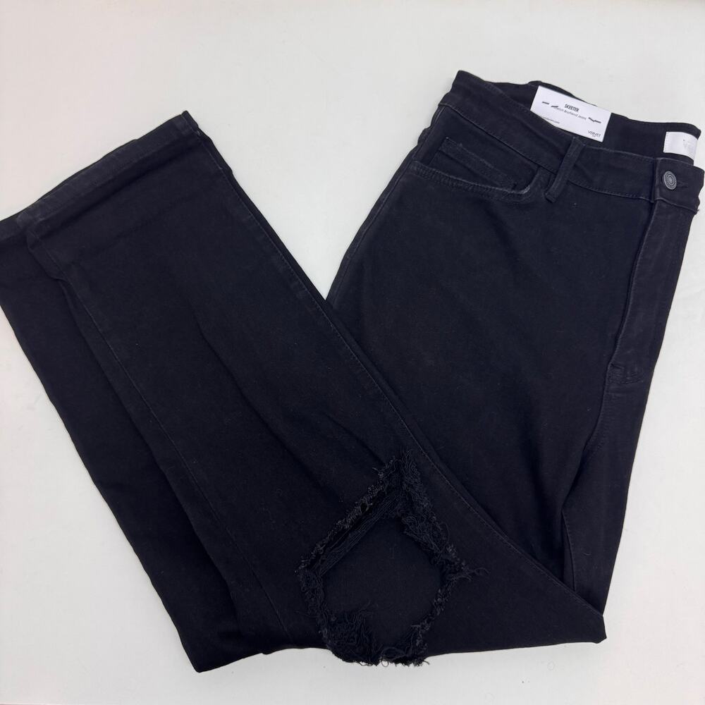 NWT Vervet Skeeter Stretch Boyfriend Jeans Black size 32 Grunge Skater Neutral